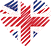 Logo of conseillerderencontres.com UK, Heart Shaped Image of UK flag.